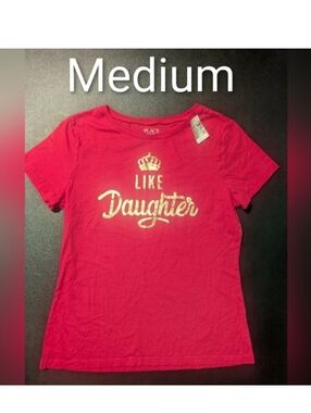 The Children's Place Pink Short-Sleeve Tee with Gold Script